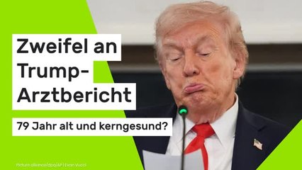 Donald Trump: 79 Jahre alt und kerngesund? Zweifel an Trump-Arztbericht