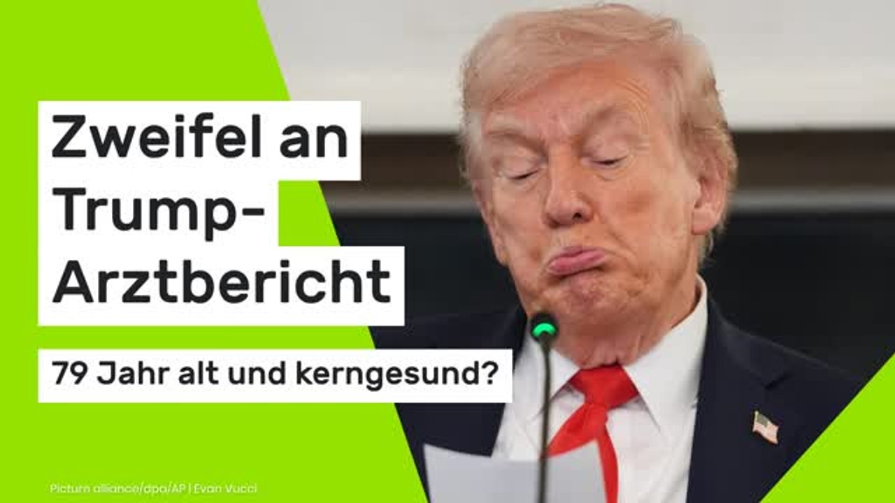 Donald Trump: 79 Jahre alt und kerngesund? Zweifel an Trump-Arztbericht