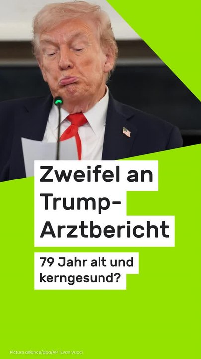 No Glomex Donald Trump: 79 Jahre alt und kerngesund? Zweifel an Trump-Arztbericht
