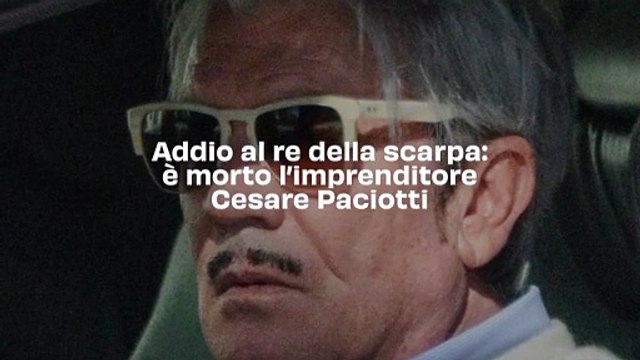 Addio allo stilista Cesare Paciotti, il pugnale simbolo del suo brand