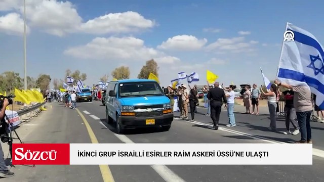 Serbest bırakılan ikinci grup İsrailli esir Raim Askeri Üssü'ne Ulaştı