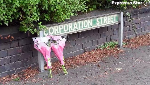 Footage from the murder scene on Corporation Street, Stafford, where a woman has been arrested following the death of two young children.