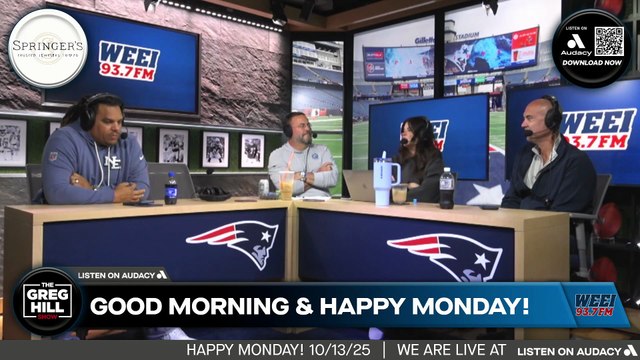 Patriots beat Saints 25-19, and have now won 3 in a row. Greg: How did we get here? Coco: Drake Maye...