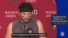 Baker Mayfield quizzed on MVP hype: 'We're just getting started'