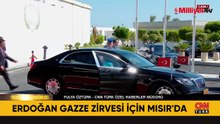 Dünyanın gözü Gazze Zirvesi'nde! Cumhurbaşkanı Erdoğan'ı Mısır lideri Sisi karşıladı