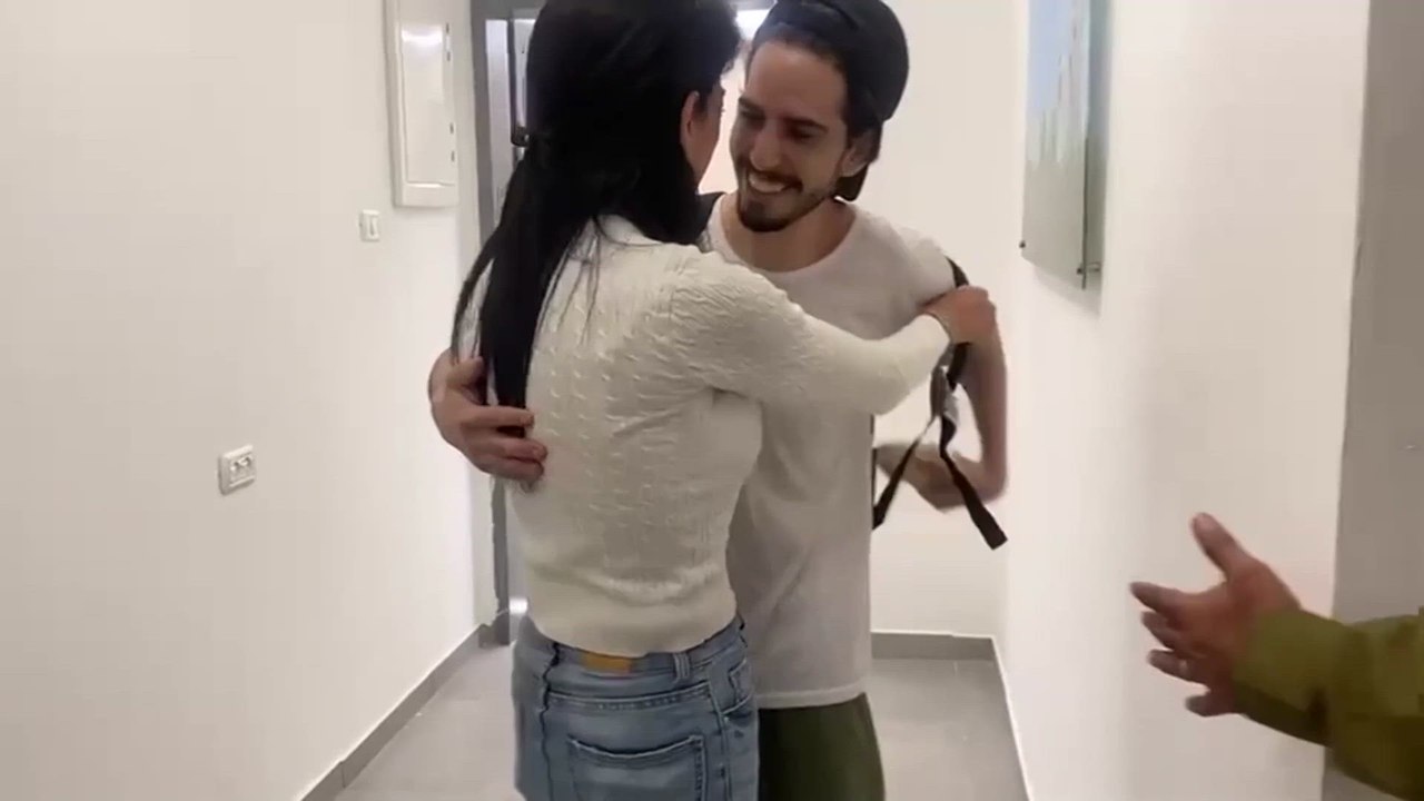 Emotional reunion as released hostage Matan Zangauker embraces mother Einav