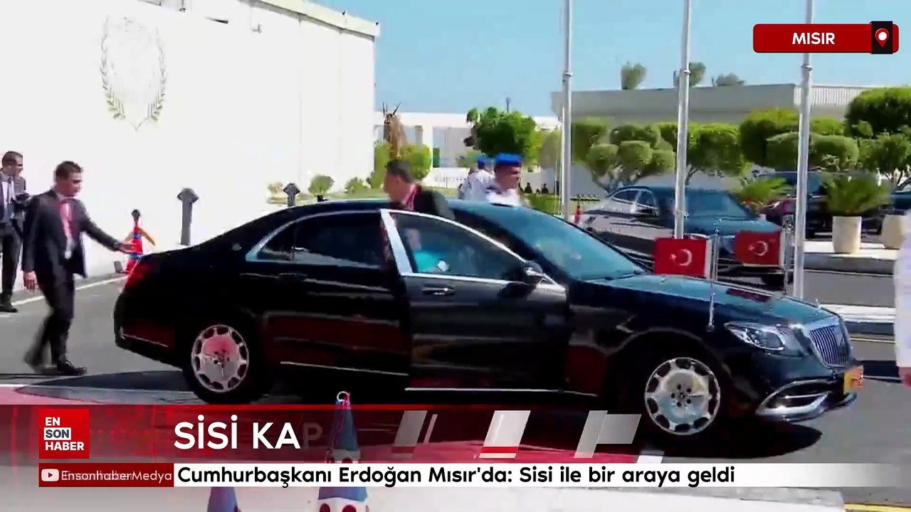 Cumhurbaşkanı Erdoğan Mısır'da: Sisi ile bir araya geldi