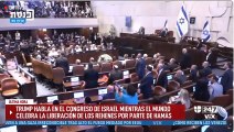 Tensión en el Parlamento de Israel durante el discurso de Trump