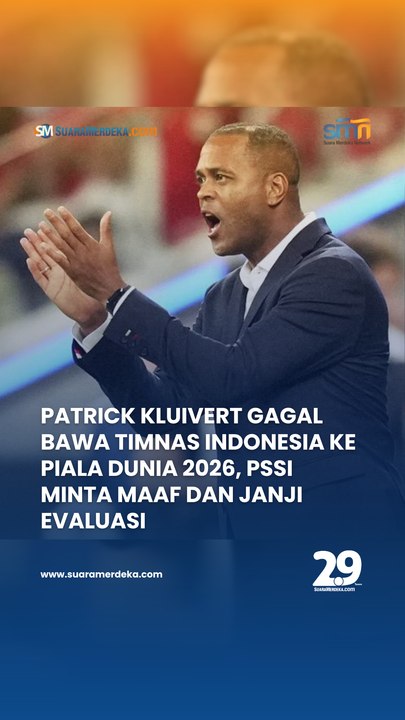 Patrick Kluivert Gagal Bawa Timnas Indonesia ke Piala Dunia 2026, PSSI Minta Maaf dan Janji Evaluasi