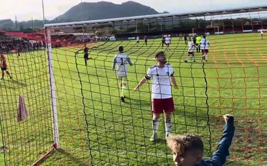 Behind the goal highlights of Porthmadog's 1-0 win against Llannefydd