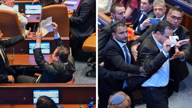 ABD Başkanı Donald Trump, İsrail parlamentosunda konuşma yaptığı sırada protesto edildi!