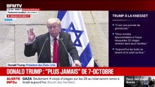 "Pour les Israéliens et les Palestiniens, ce cauchemar long et douloureux est en train de prendre fin", assure Donald Trump