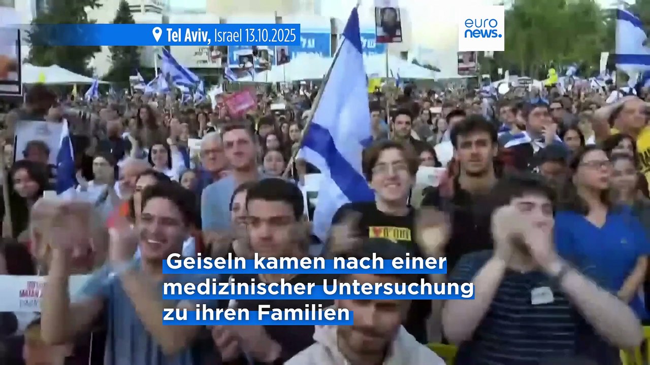 Alle lebenden israelischen Geiseln frei - Netanjahu lobt und dankt Trump