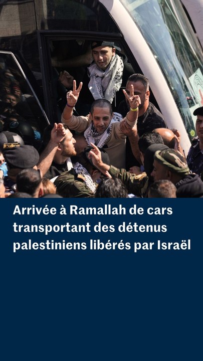 Gaza : arrivée des détenus palestiniens libérés par Israël