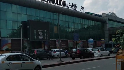 Hazrat Nizamuddin Railway Station in New Delhi, India