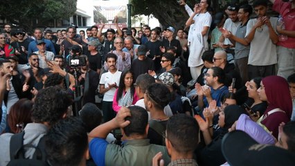 Las protestas de la Generación Z toman las calles de Rabat, Marruecos, el 3 de octubre de 2025