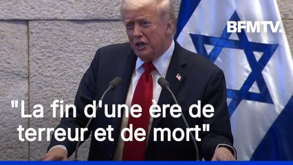 Libération des otages à Gaza: Donald Trump évoque "la fin d'une ère de terreur et de mort"