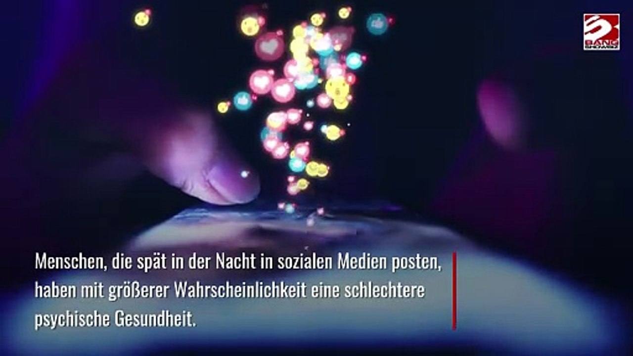 Nächtliches Posten in sozialen Medien gefährdet psychische Gesundheit