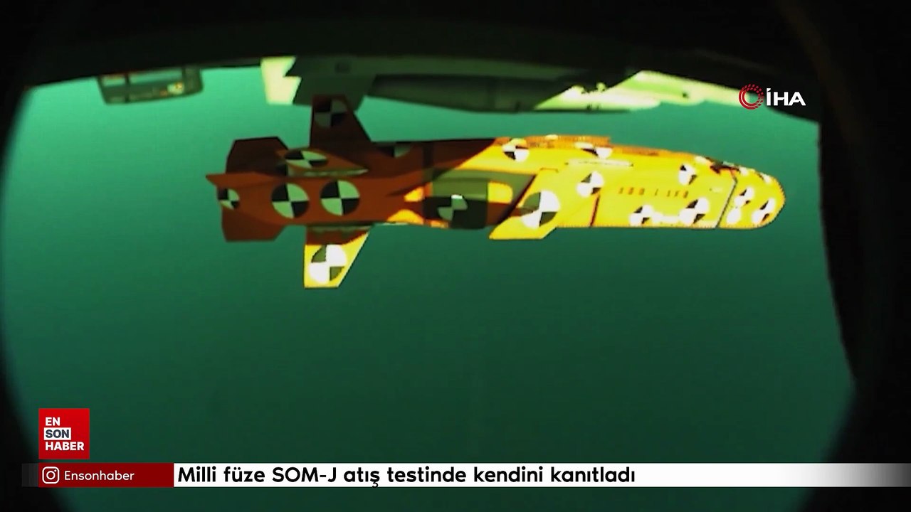 Milli füze SOM-J düşük irtifa ve manevra testinde üstün performans gösterdi