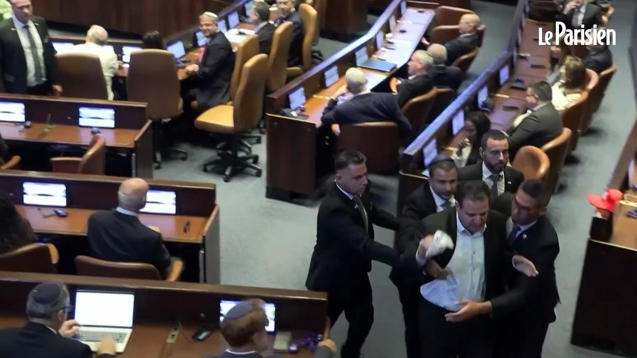 Le discours de Trump au parlement israélien interrompu par l’expulsion de deux députés