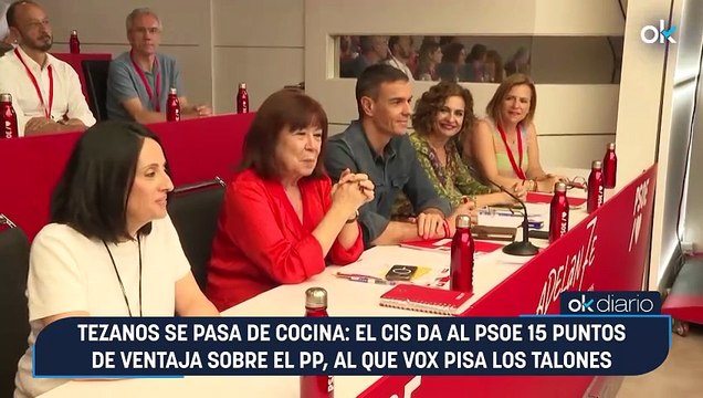 Tezanos se pasa de cocina: el CIS da al PSOE 15 puntos de ventaja sobre el PP, al que Vox pisa los talones