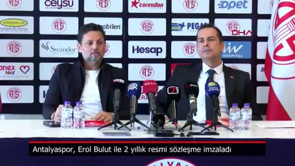Antalyaspor, Erol Bulut ile 2 yıllık sözleşme imzaladı