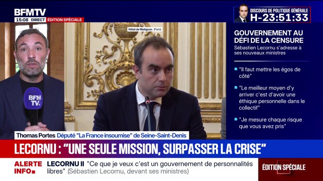 On ne demande pas une dissolution, on demande le départ d'Emmanuel Macron , soutient Thomas Portes, député LFI