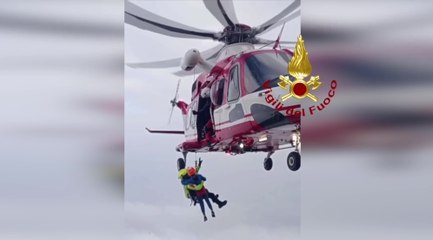 Brescia, famiglia bloccata sulla cresta Est del Pizzoccolo: recuperata con elicottero da Vigili del Fuoco (13.10.25)