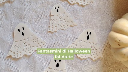 Come creare fantasmini di Halloween fai-da-te con centrini di carta 🎃