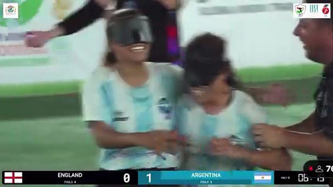 Gol de  Gracia Sosa | Argentina vs Inglaterra | Campeonato Mundial de Fútbol para Ciegas Femenino