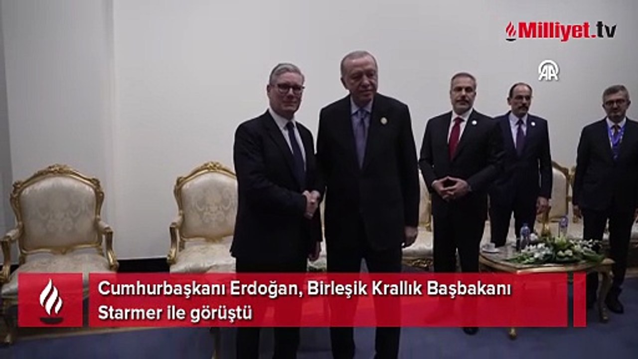 Cumhurbaşkanı Erdoğan, Birleşik Krallık Başbakanı Starmer ile görüştü