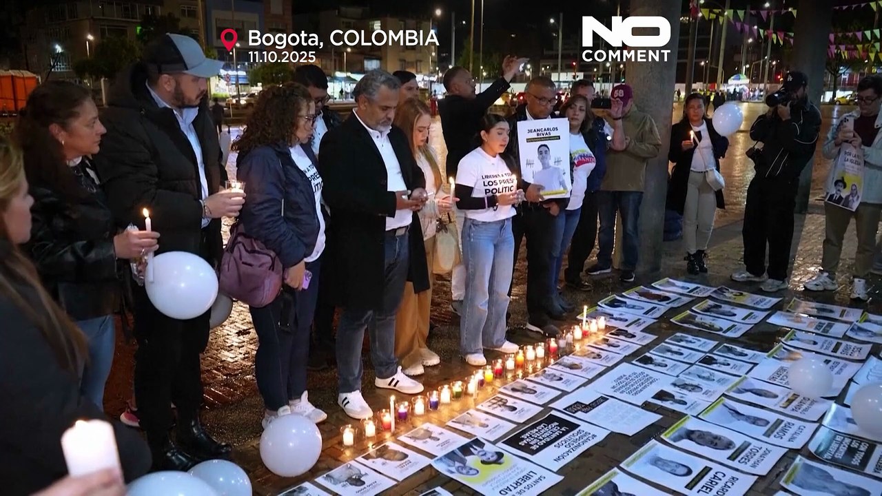 Los venezolanos en Colombia piden la liberación de los presos políticos