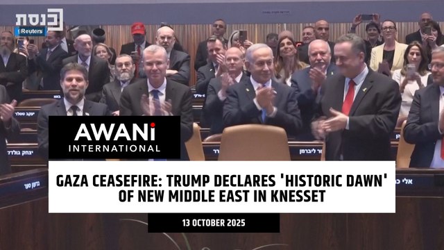 Gaza ceasefire: Trump declares 'historic dawn' of new Middle East in Knesset