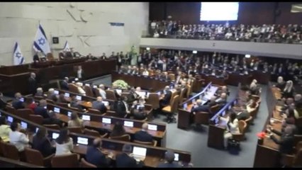 Il discorso di Trump alla Knesset interrotto da una contestazione