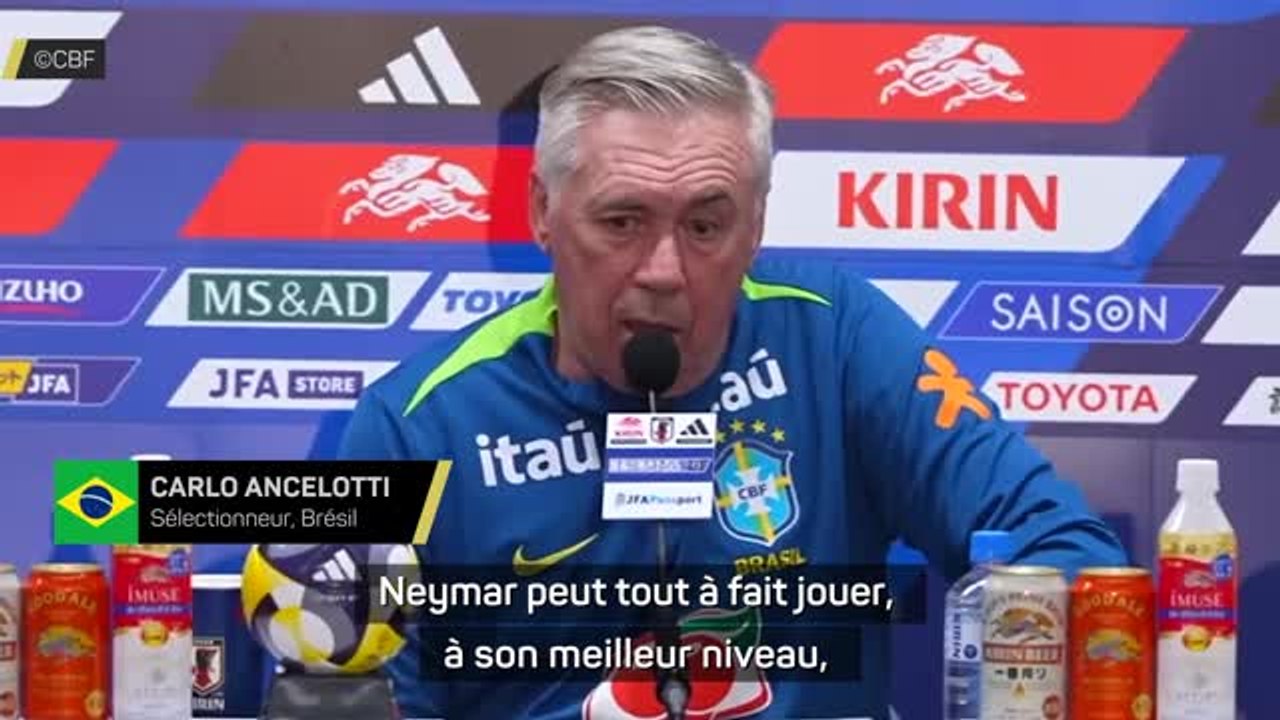 Brésil - "En bonne condition, il a les qualités pour jouer dans n'importe quelle équipe du monde" : Ancelotti s'exprime sur Neymar