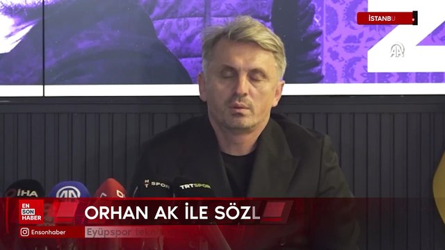 Eyüpspor teknik direktör Orhan Ak ile sözleşme imzaladı