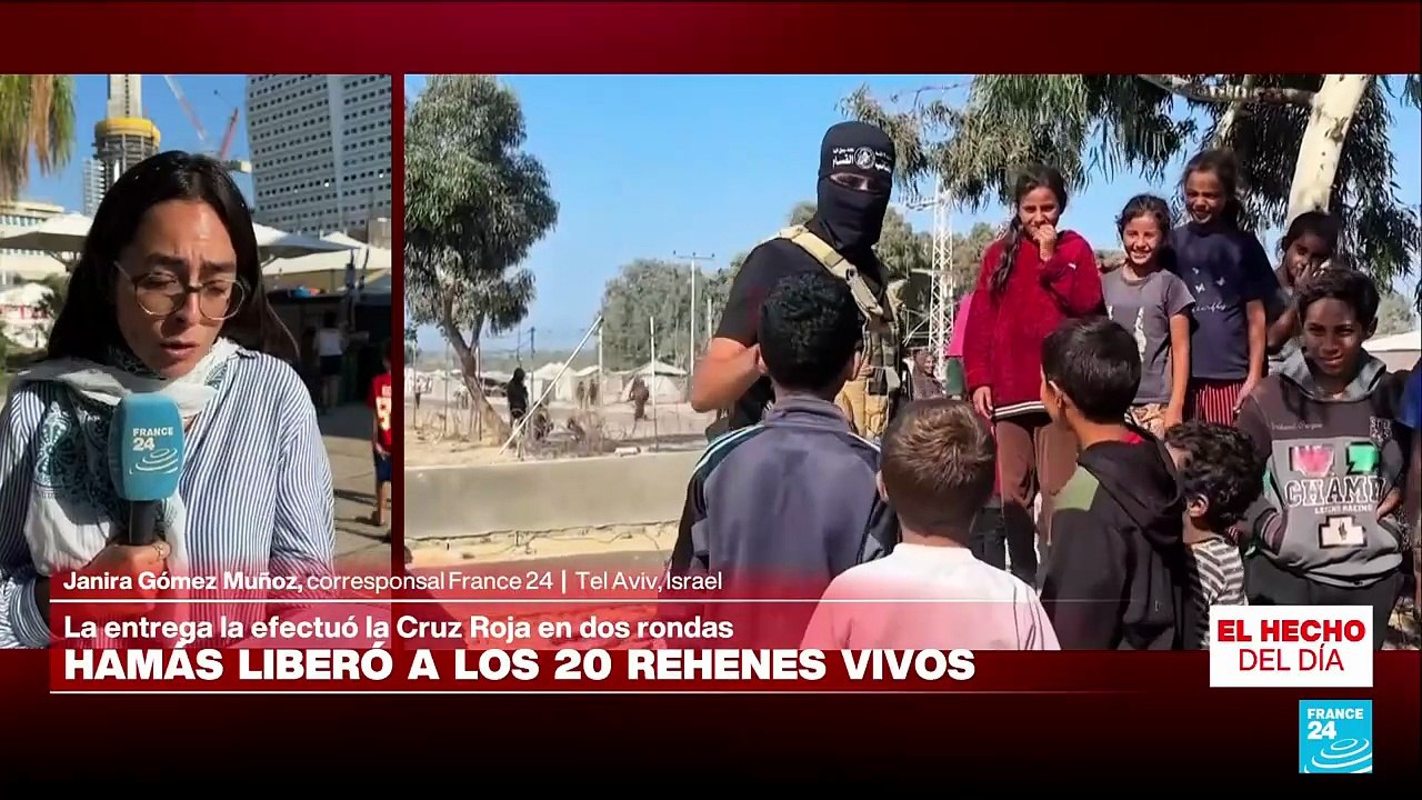 Rehenes vivos fueron liberados por Hamás e Israel libera cientos de presos palestinos