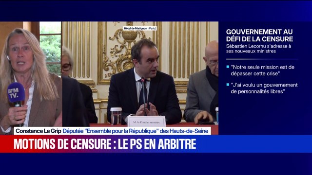 Constance Le Grip, députée Ensemble pour la République des Hauts-de-Seine, affirme que son groupe essayera de travailler à des compromis honnêtes , pour éviter la censure du gouvernement