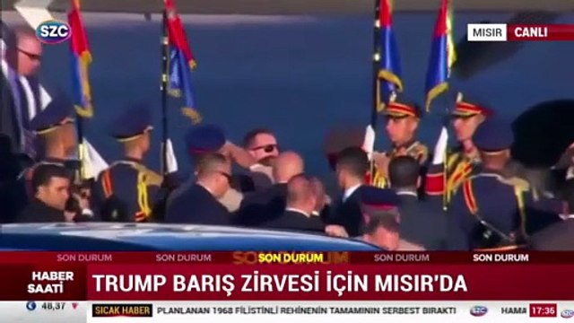 ABD Başkanı Trump Mısır'a geldi