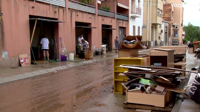 Vecinos de Terres de l'Ebre (Tarragona) lamentan los daños que ha dejado la dana 'Alice'