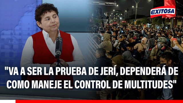 Paro nacional del 15 de octubre: Va a ser la prueba de Jerí, dependerá de como maneje el control de multitudes , indica Susel Paredes