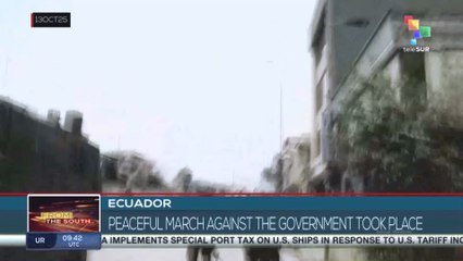 Ecuador, peaceful march against the government took place