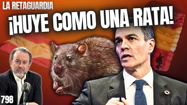La Retaguardia #798 / ¡Sánchez huye como una rata de los periodistas, del Rey y del pueblo!