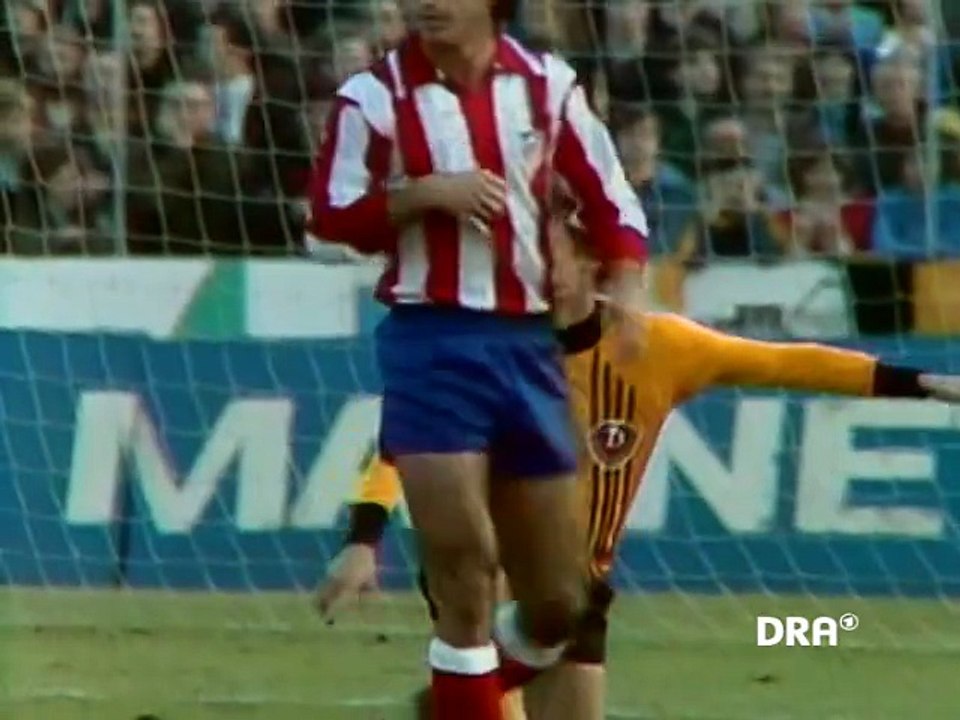 1979-80 UEFA Cup - Dynamo Dresden v. Atlético de Madrid (highlights)