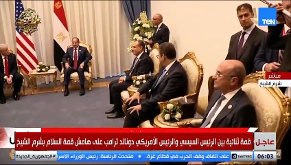 الرئيس السيسي: كنت متأكدا أن الرئيس ترامب قادر على  تحقيق السلام بالشرق الأوسط