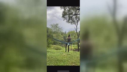 Hilarious Hammock Fail Caught on Camera