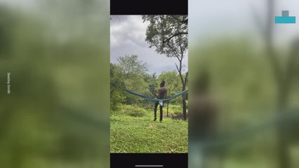 Hilarious Hammock Fail Caught on Camera