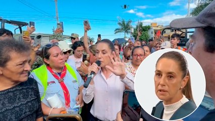 Claudia Sheinbaum aclara el incidente con el joven que la confrontó en Veracruz