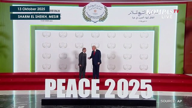 Trump Sambut Prabowo dan Para Pemimpin Negara di KTT Perdamaian Gaza di Mesir