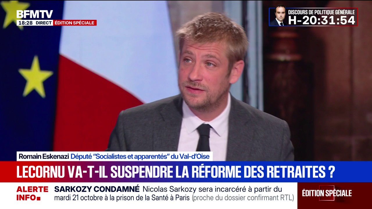 "Je ne souhaite pas la dissolution pour des raisons politiques et budgétaires", déclare Romain Eskenazi, député du groupe "Socialistes et apparentés" du Val-d'Oise